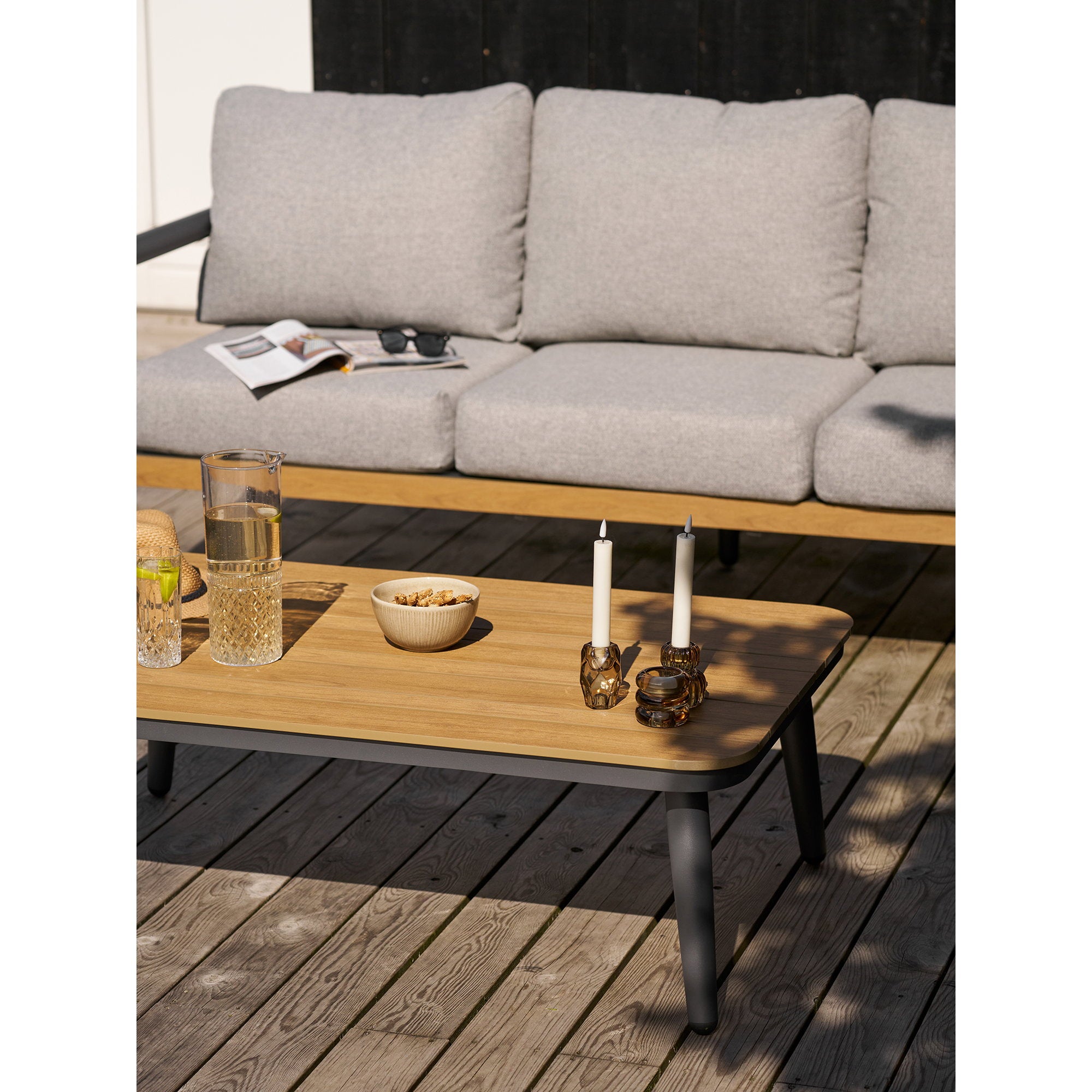 House Nordic Ljusstake Smoked Brun