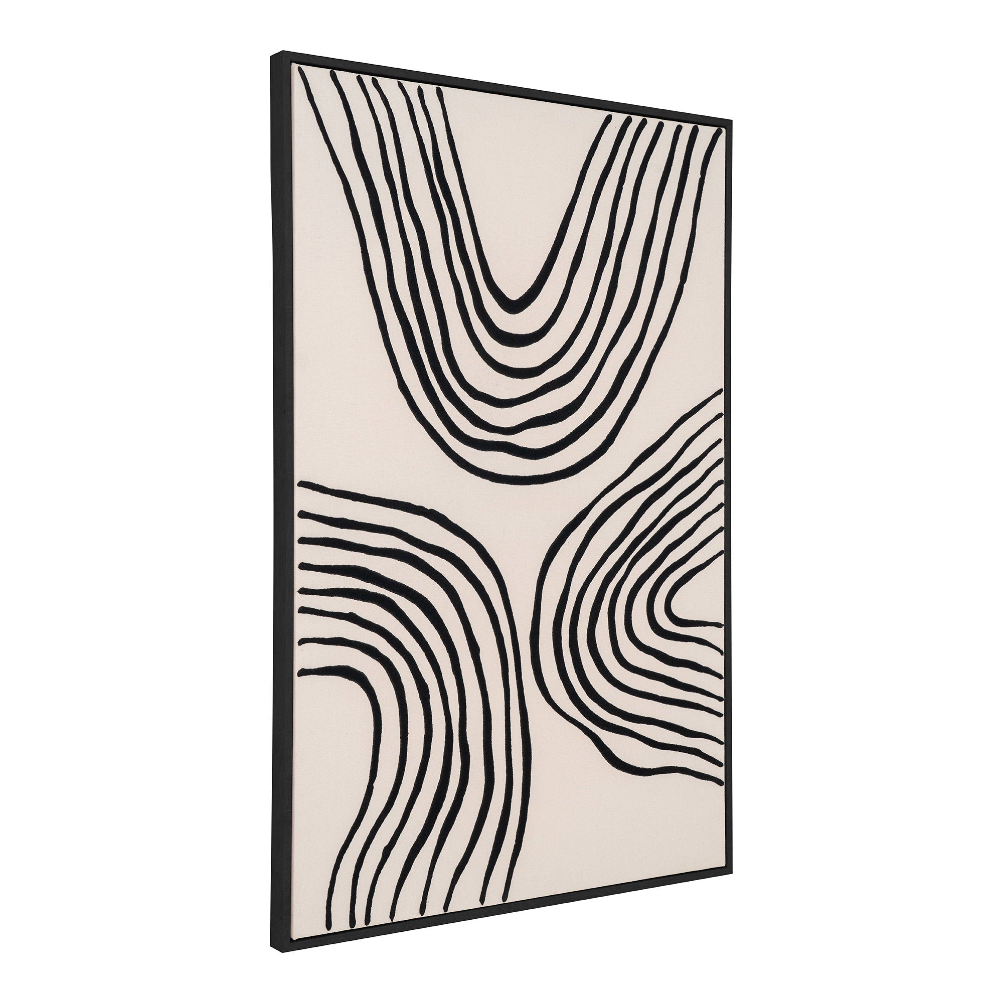 House Nordic Lipari Canvas Print Svart / Beige