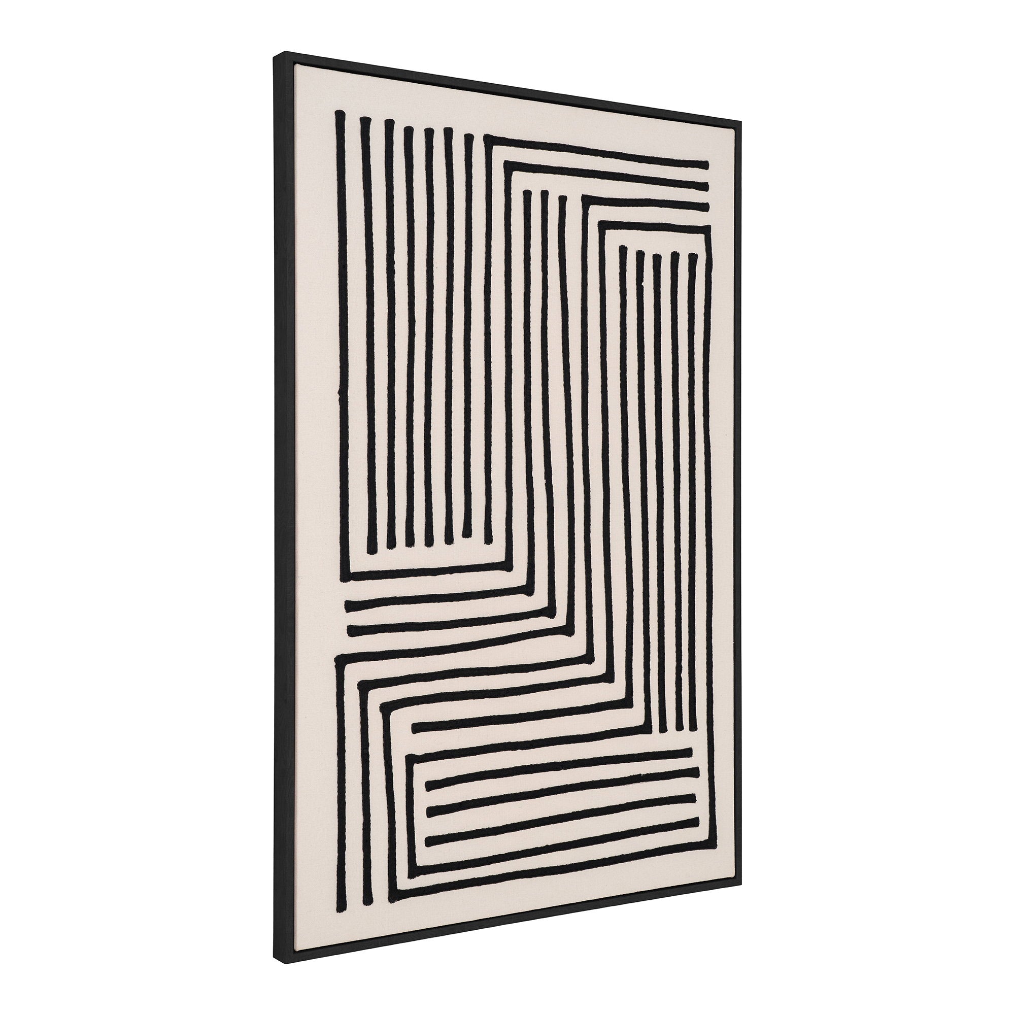 House Nordic Lipari Canvas Print Svart / Beige