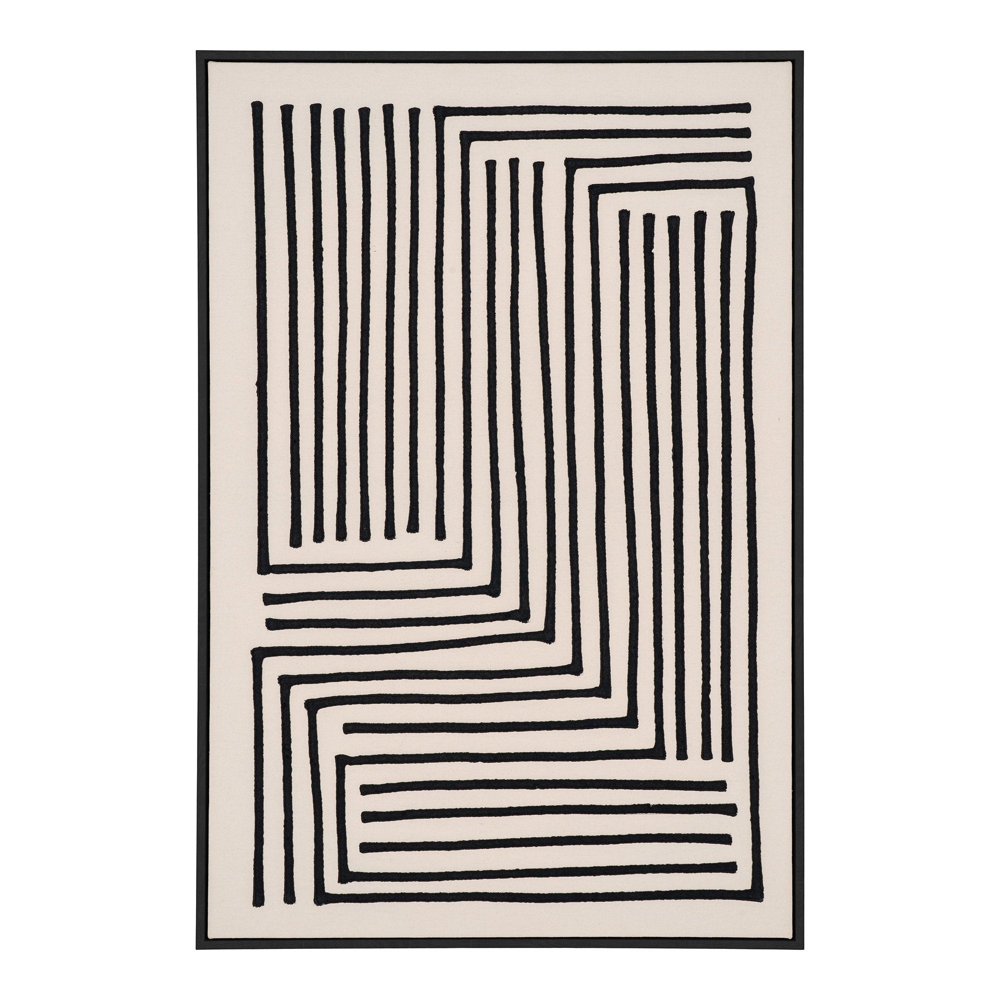 House Nordic Lipari Canvas Print Svart / Beige
