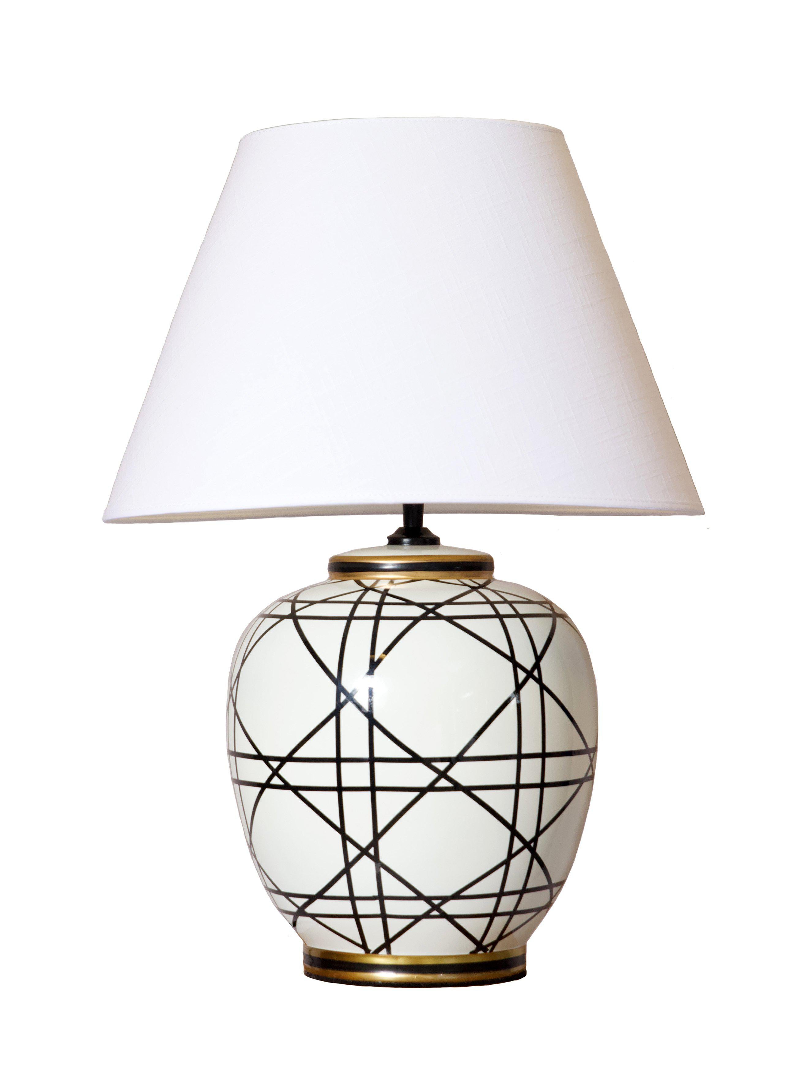 PR Home New York Bordslampa Svartvit 60cm