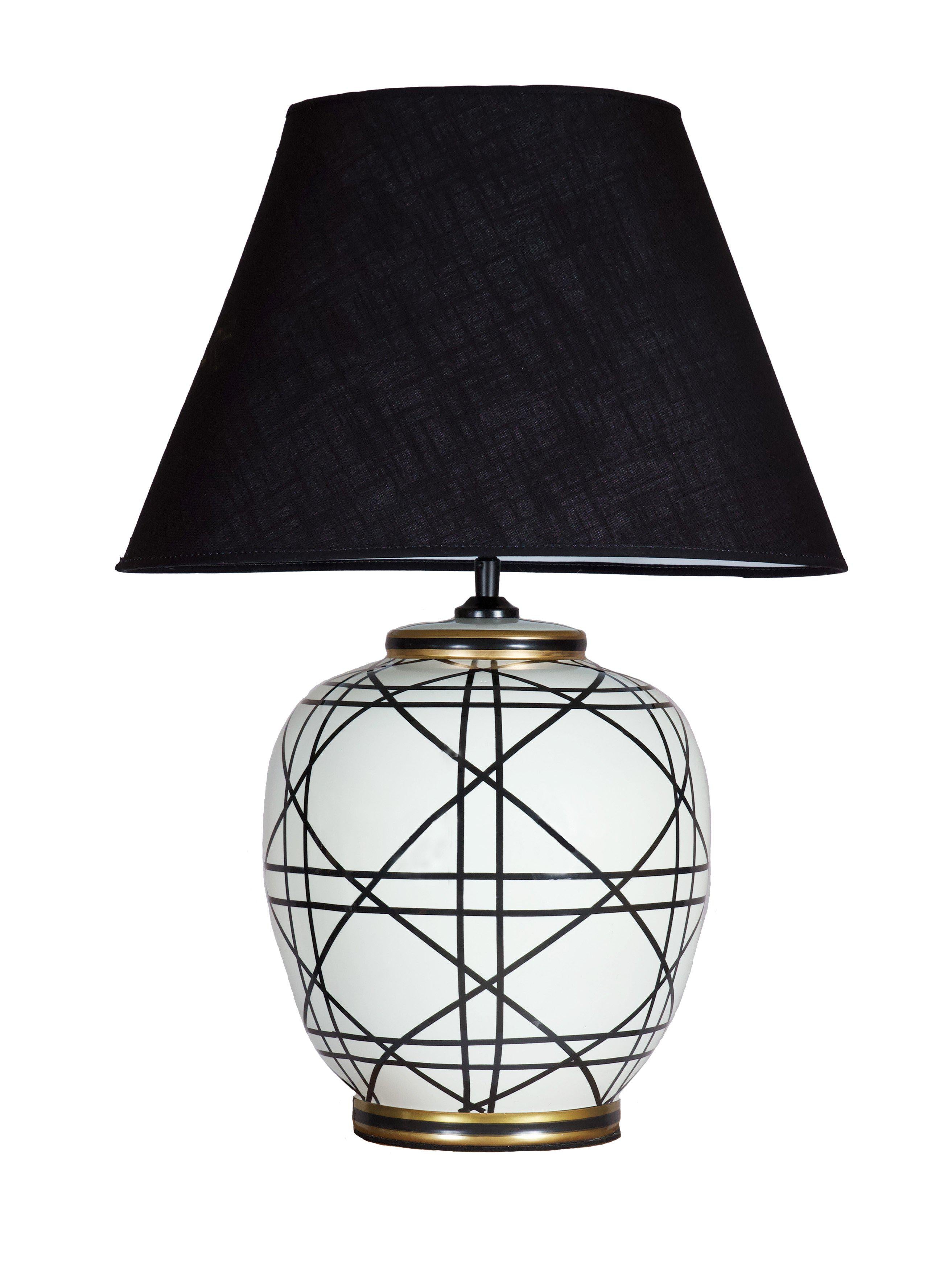 PR Home New York Bordslampa Svartvit 60cm