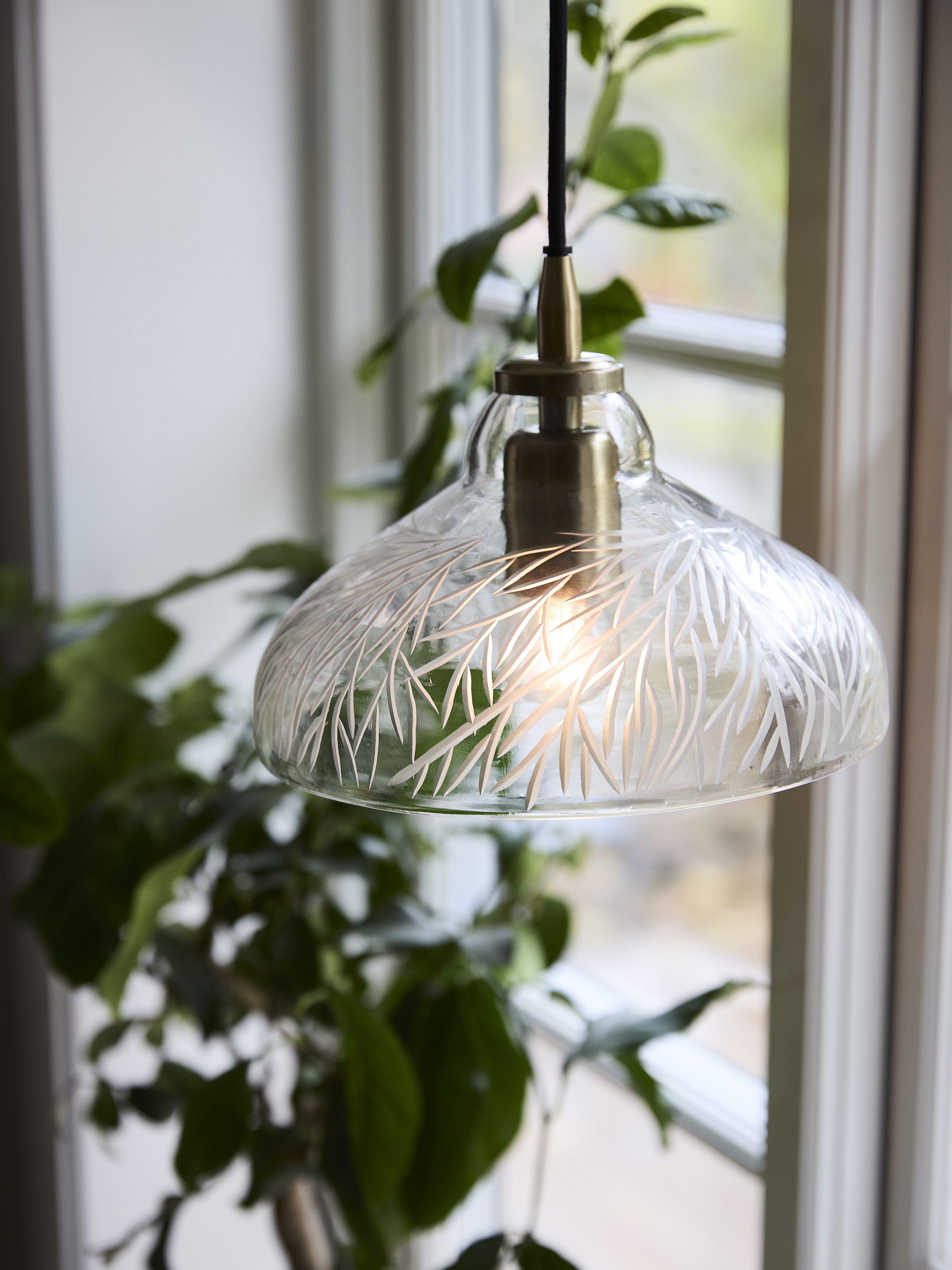 PR Home Maple Taklampa Klarglas 23cm