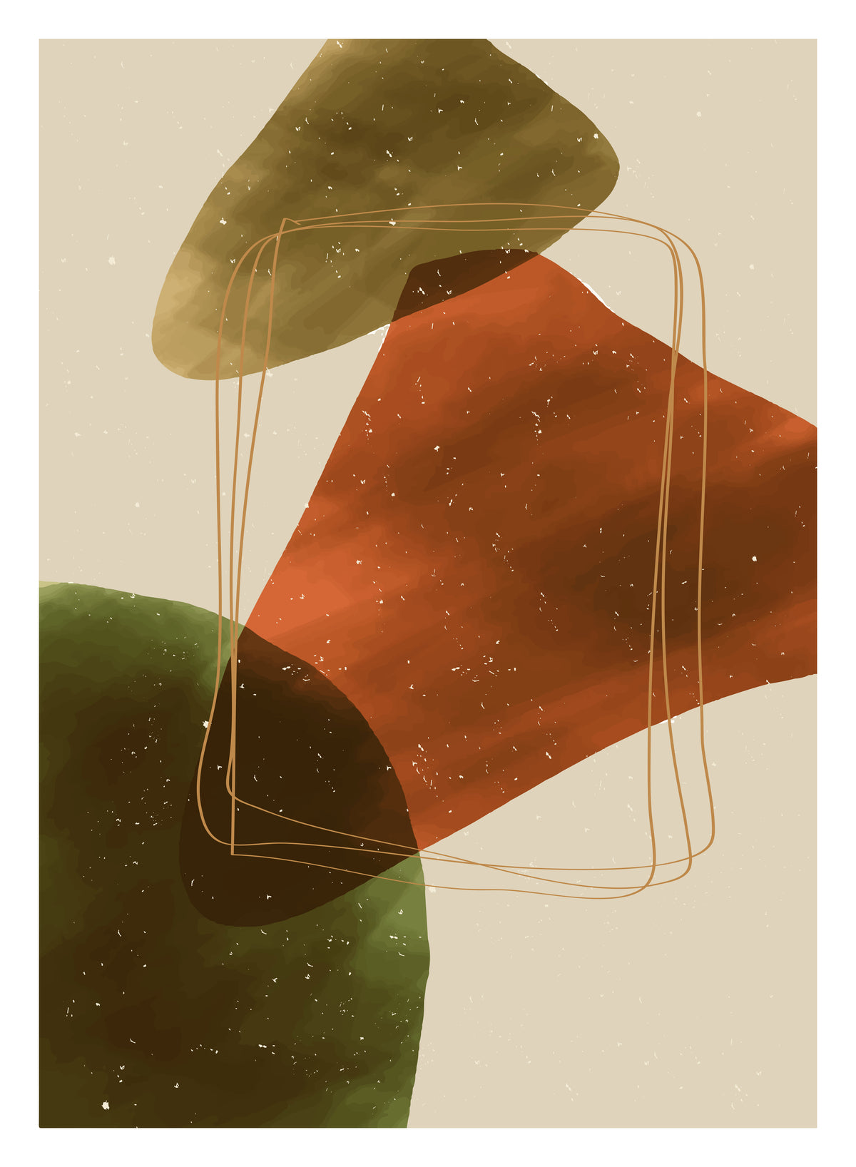 Venture Home Canyon Posters 21x30 Beige