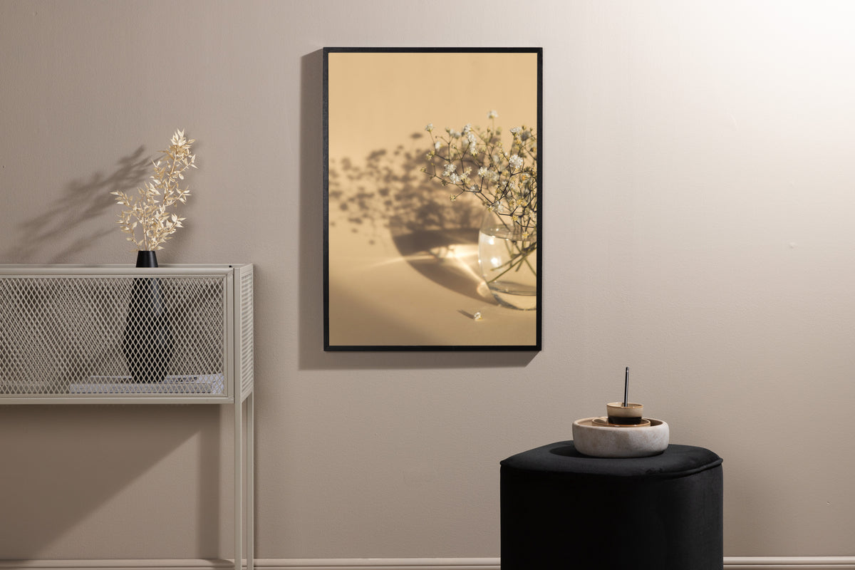 Venture Home White Flowers Posters 30x40 Beige