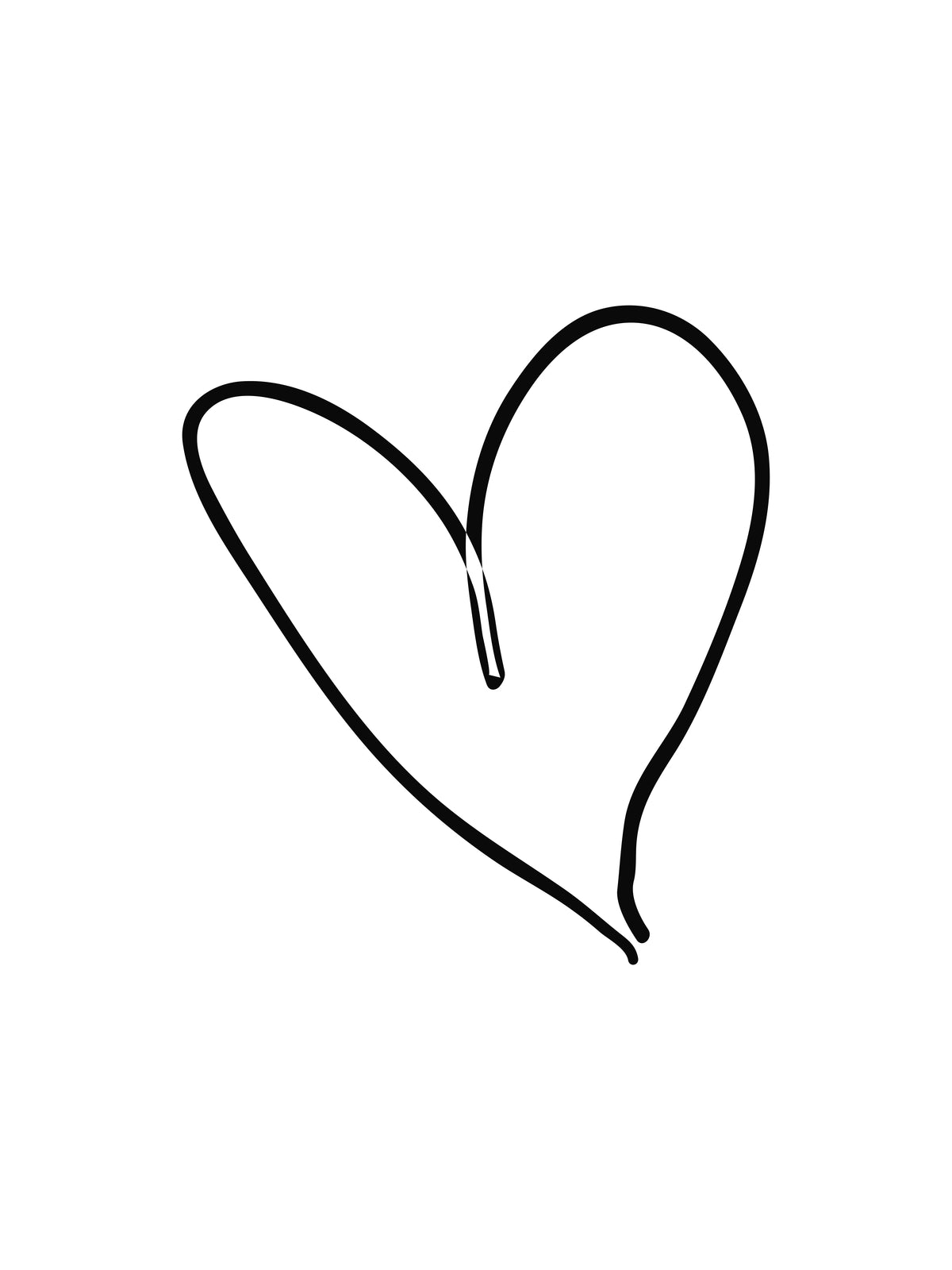 Venture Home Heart Posters 30x40 Vit