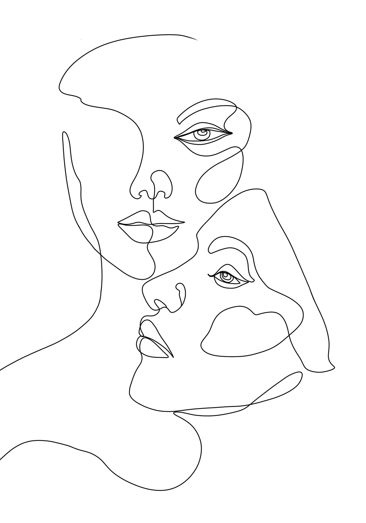 Venture Home Faces Posters 21x30 Vit