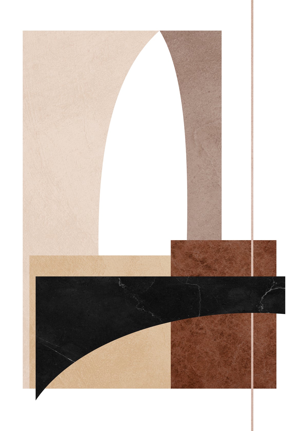 Venture Home Materials Posters 50x70 Brun