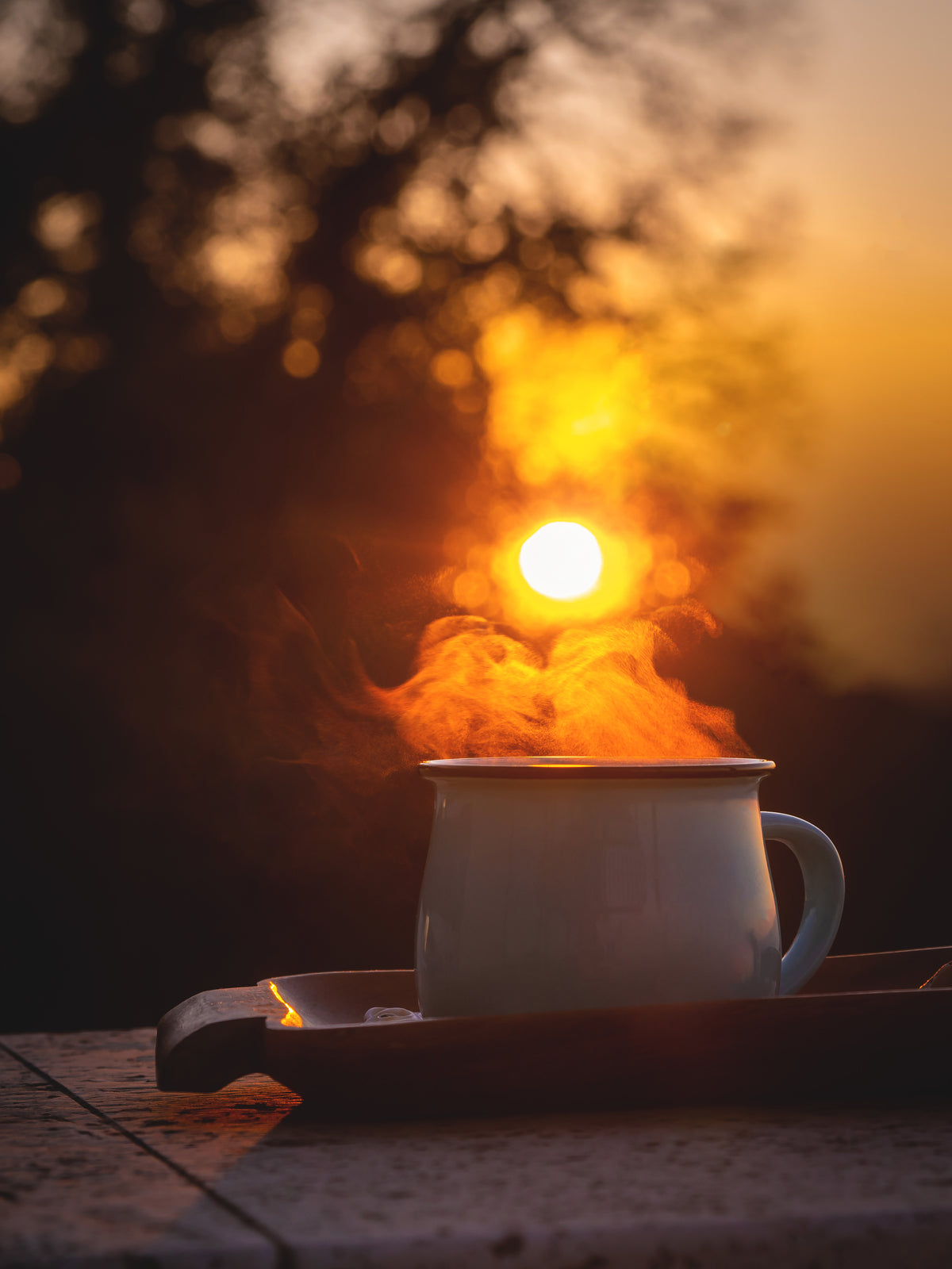 Venture Home Morning coffee Posters 30x40 Gul