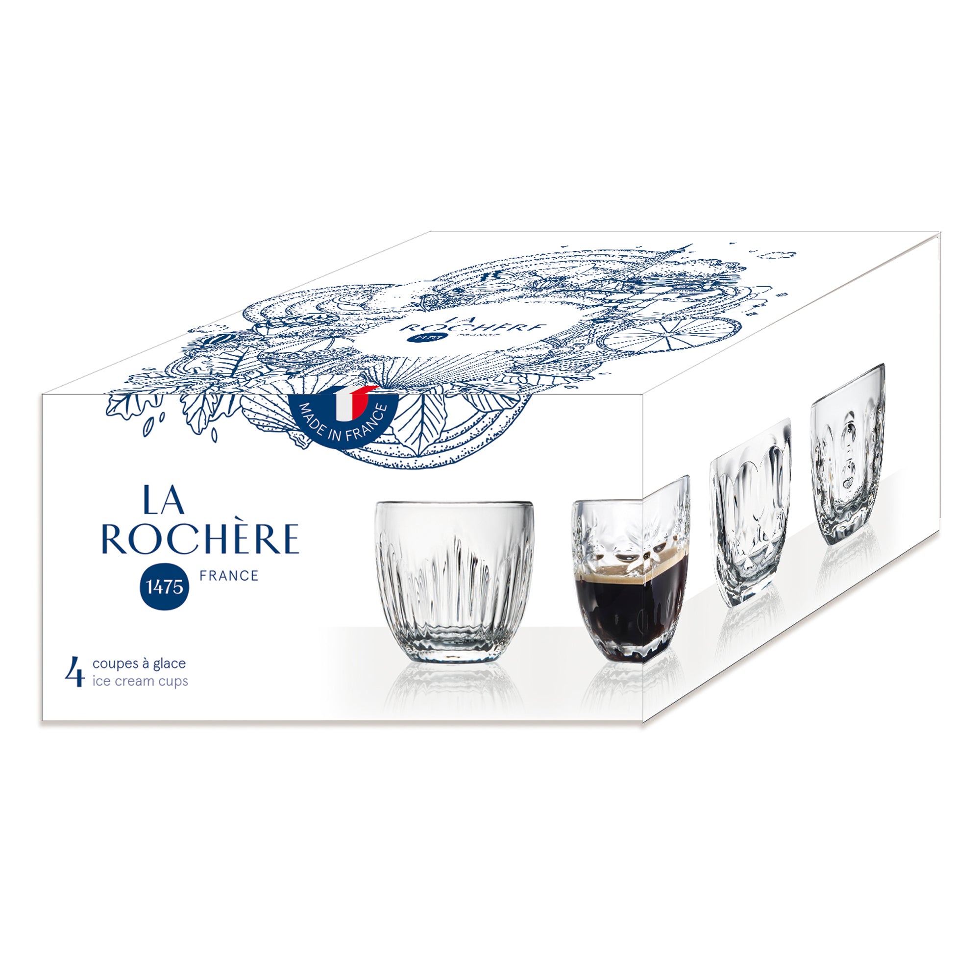 La Rochère Espressoglas Troquet Gåvoset 4 st
