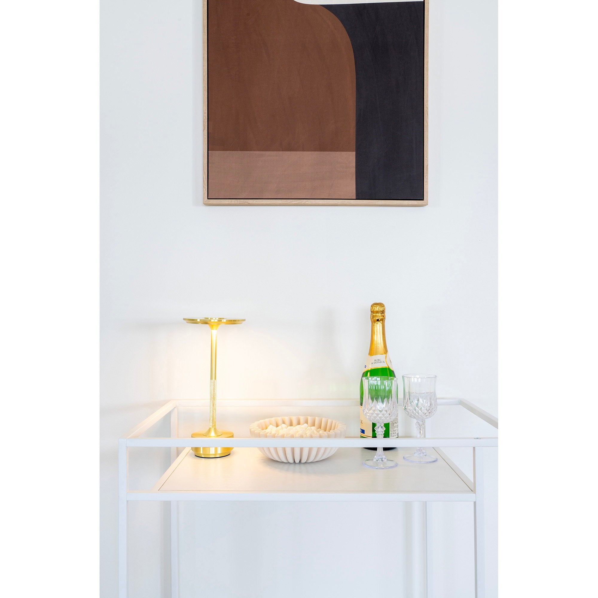 House Nordic Lyneham Bordslampa Brass