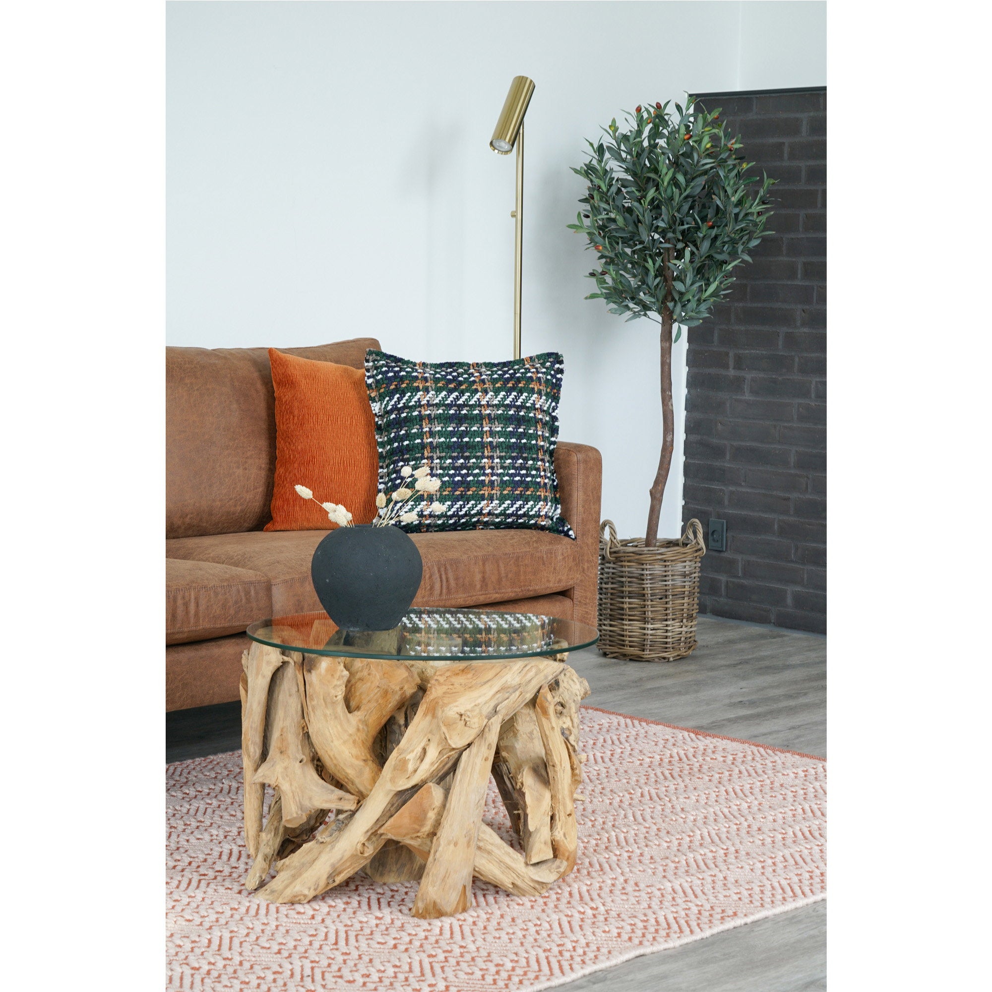 House Nordic Paris Golvlampa Brass