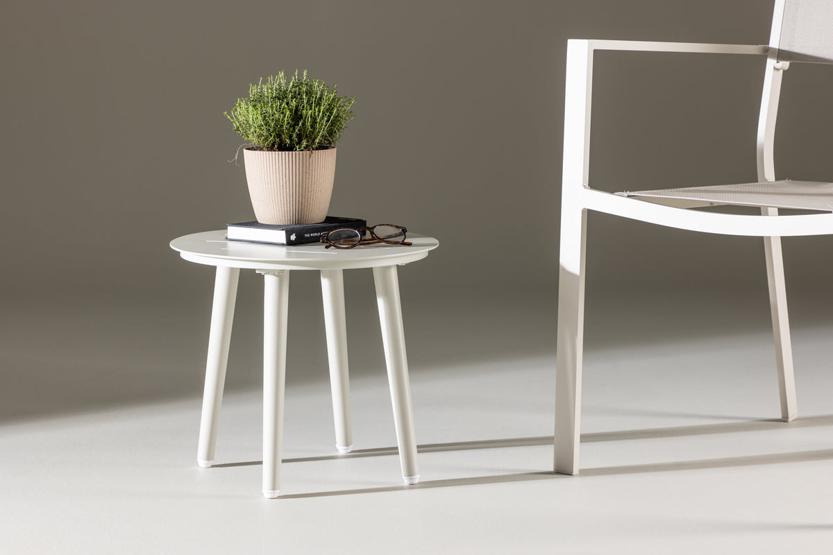 Venture Home Lina Sidobord ⌀40 Beige