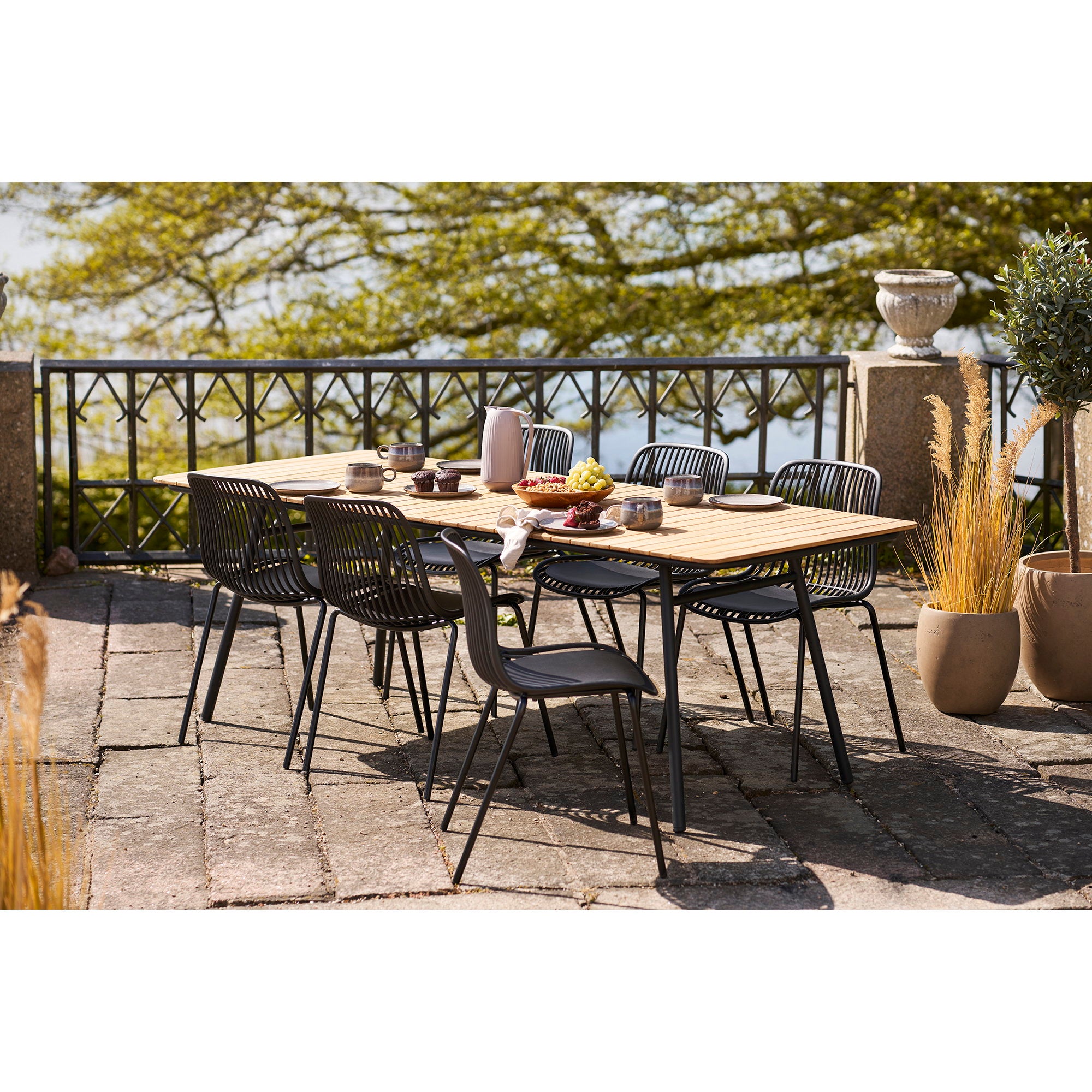 House Nordic Branson Matstol 4 pack Svart