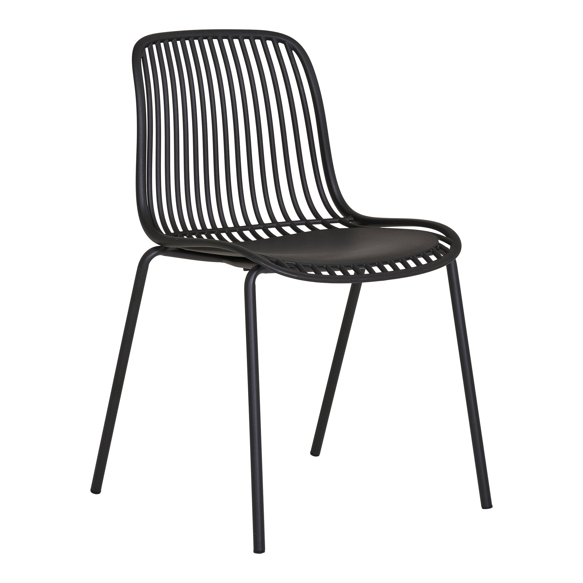 House Nordic Branson Matstol 4 pack Svart