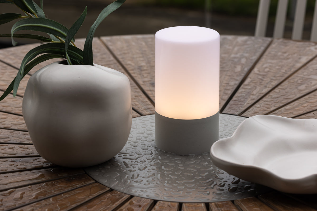 Venture Home Tubu Bordslampa grå