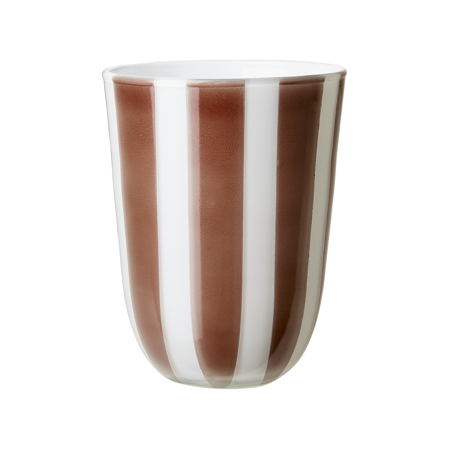 Affari Of Sweden CIRCUS Värmeljushållare M, Brun/vit 6 pack