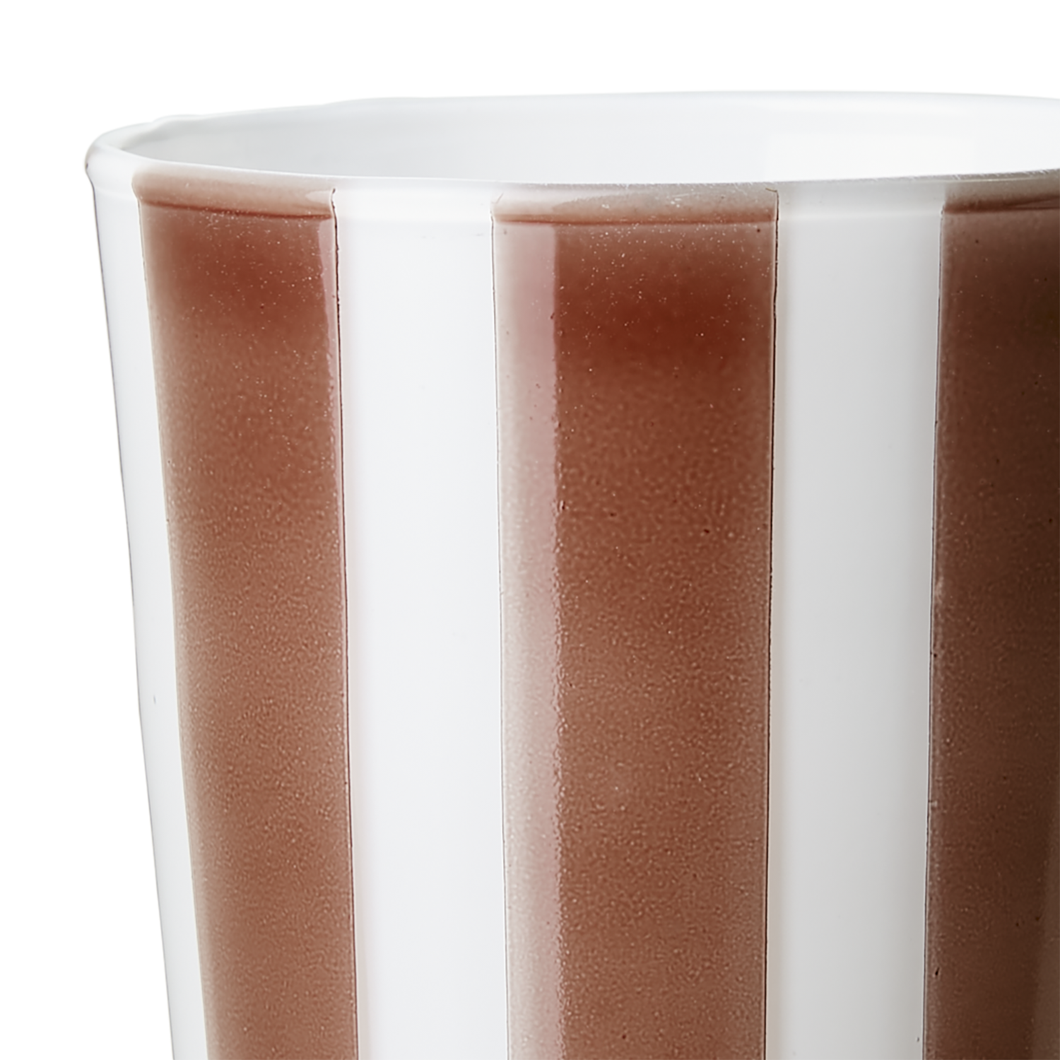 Affari Of Sweden CIRCUS Värmeljushållare M, Brun/vit 6 pack