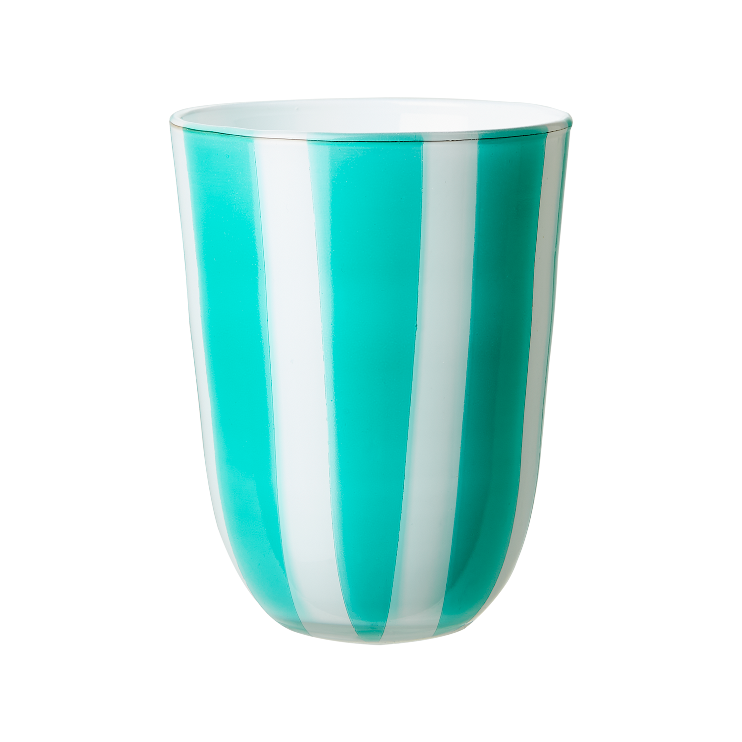 Affari Of Sweden CIRCUS Värmeljushållare M, Turkos/vit 6 pack