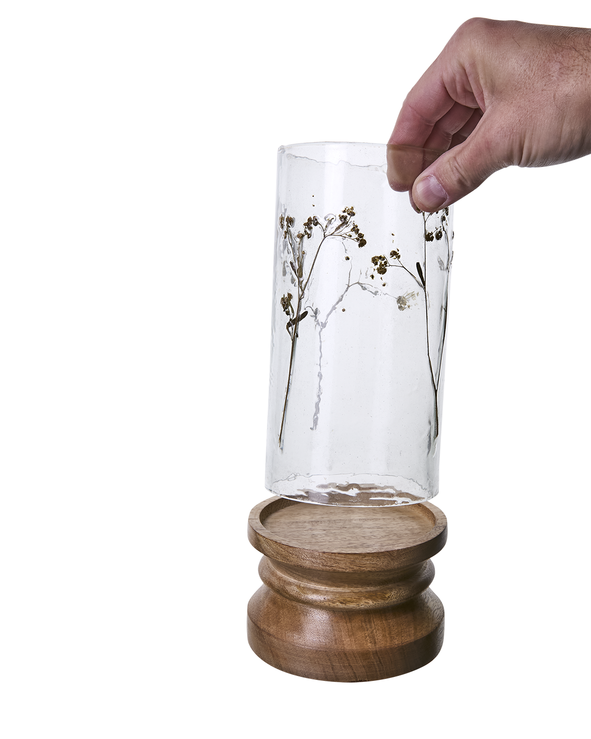 Affari Of Sweden LEAF Ljushållare, Klar/brun