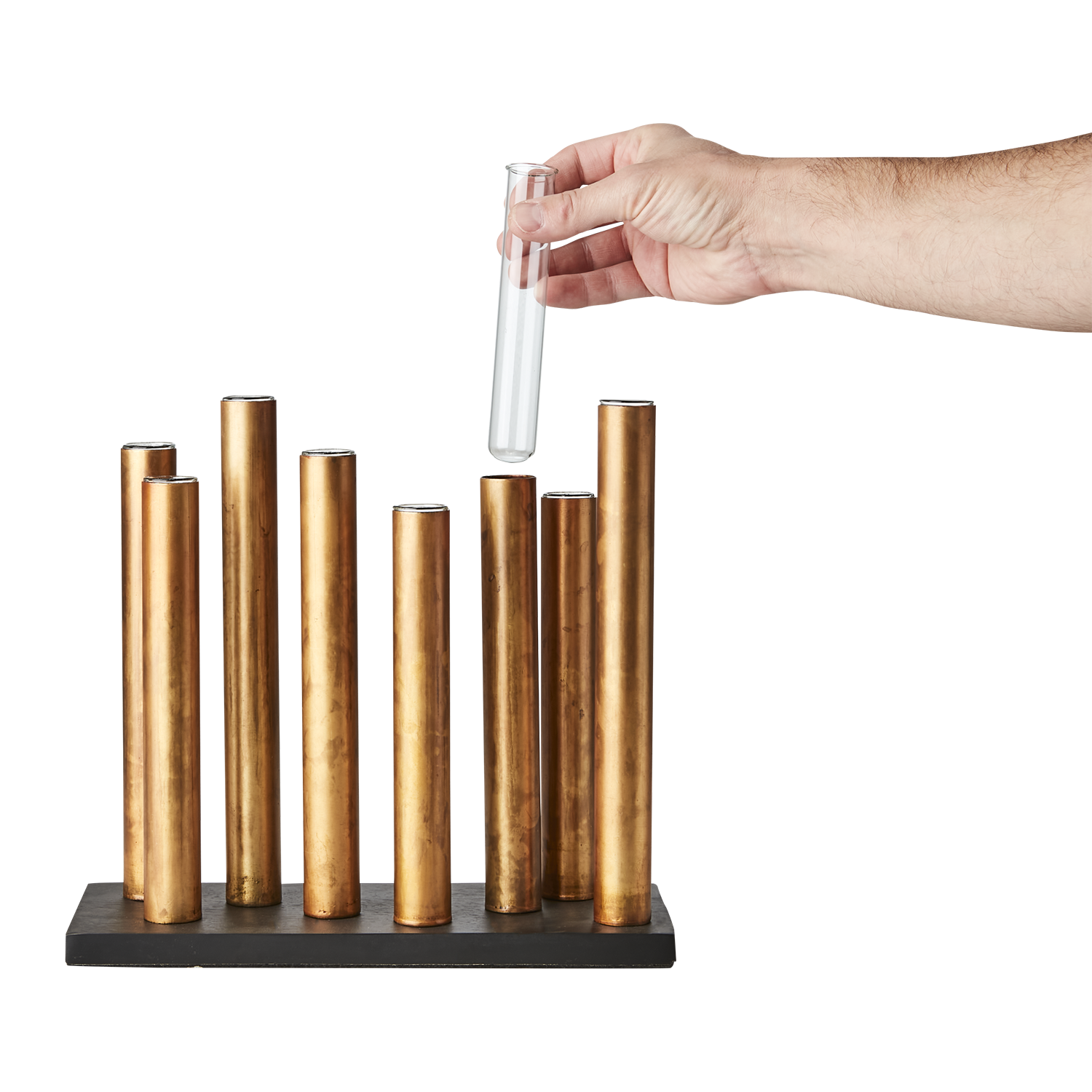 Affari Of Sweden PIPER Ljusstake/vas, Kopparfärgad/svart