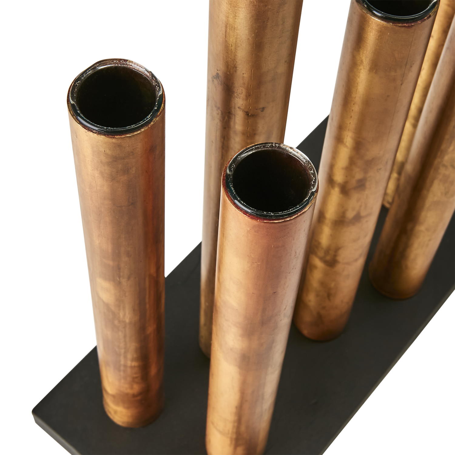 Affari Of Sweden PIPER Ljusstake/vas, Kopparfärgad/svart