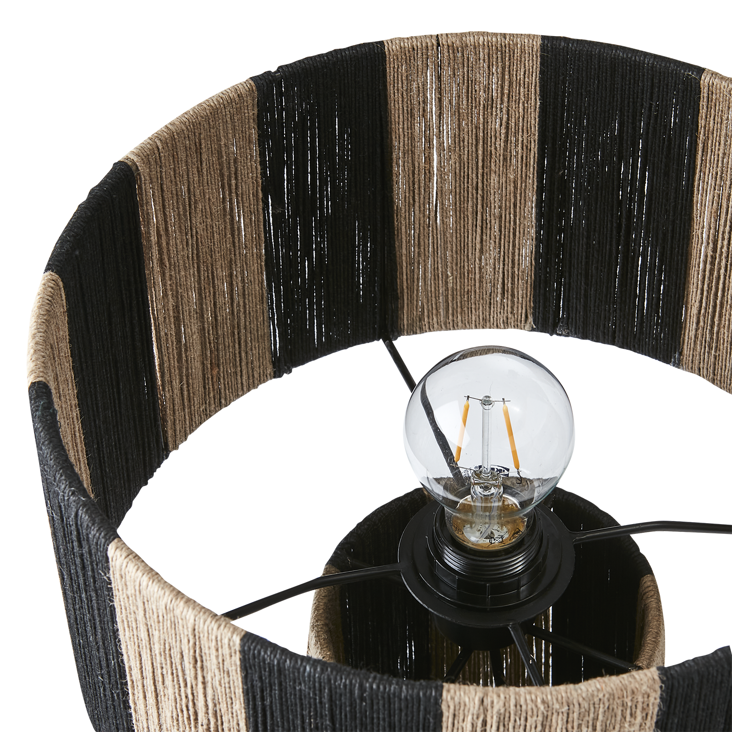 Affari Of Sweden JULLAN Bordslampa M, Svart/natur