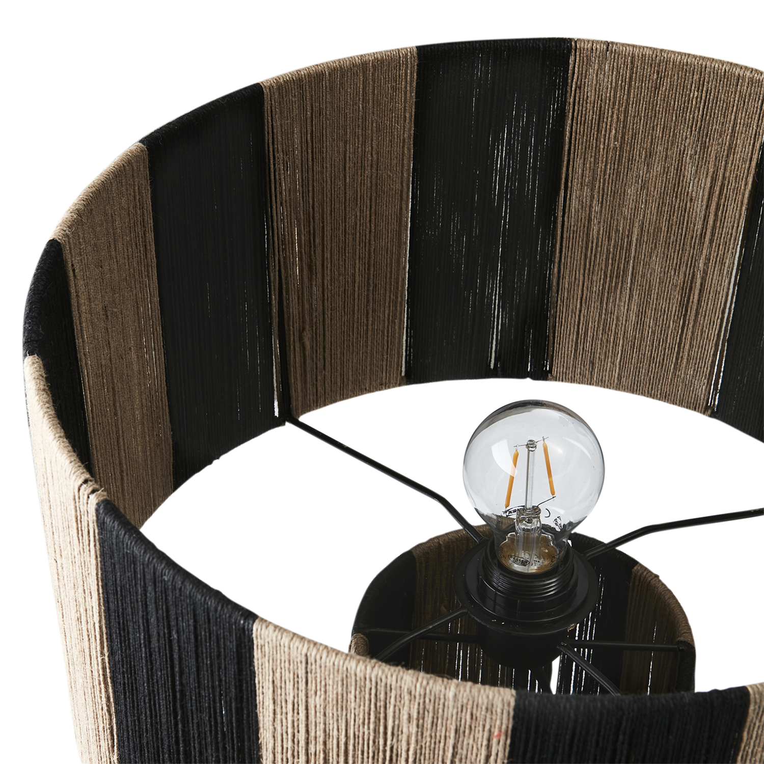 Affari Of Sweden JULLAN Bordslampa L, Svart/natur