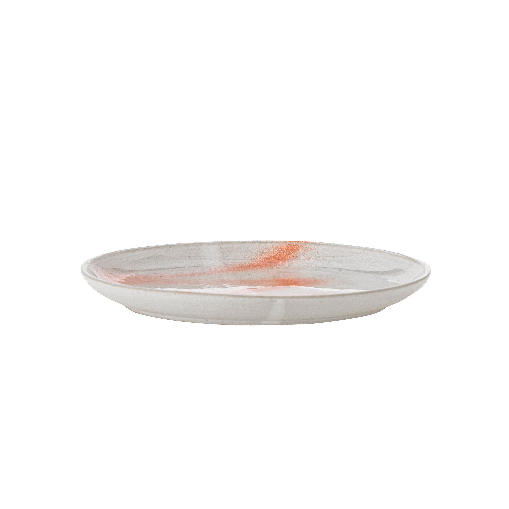 Bloomingville PAULA Tallrik, Set om 6, Orange, Stengods