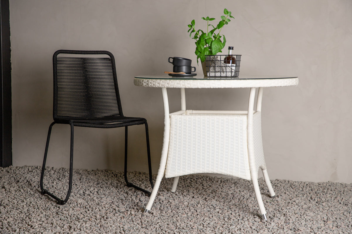 Venture Home Volta Runda Matbord ⌀90 Vit