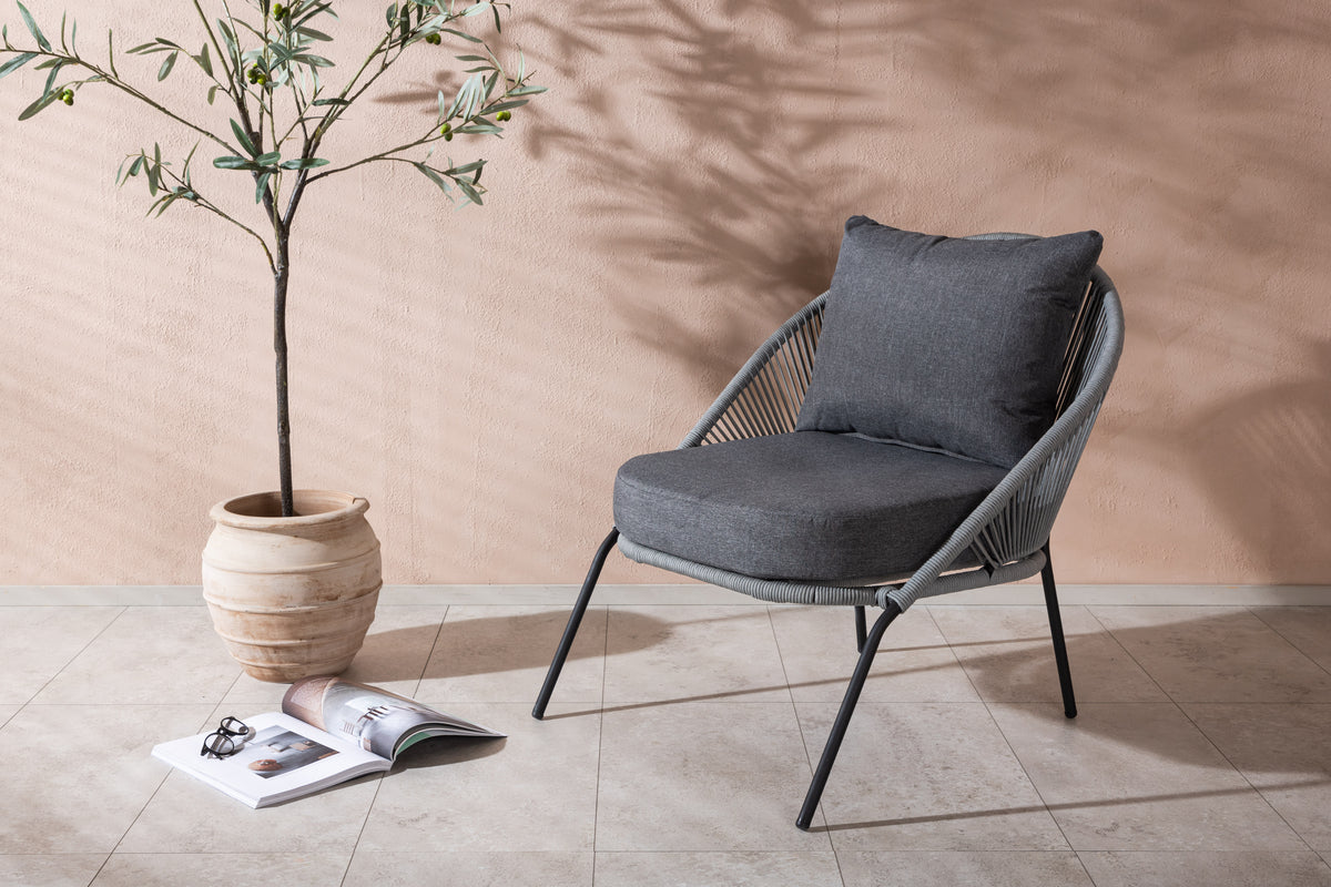 Venture Home Lindos Loungefåtöljer Grå