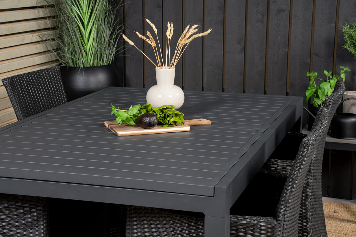 Venture Home Marbella Rektangulära Matbord 160 x 100 Svart