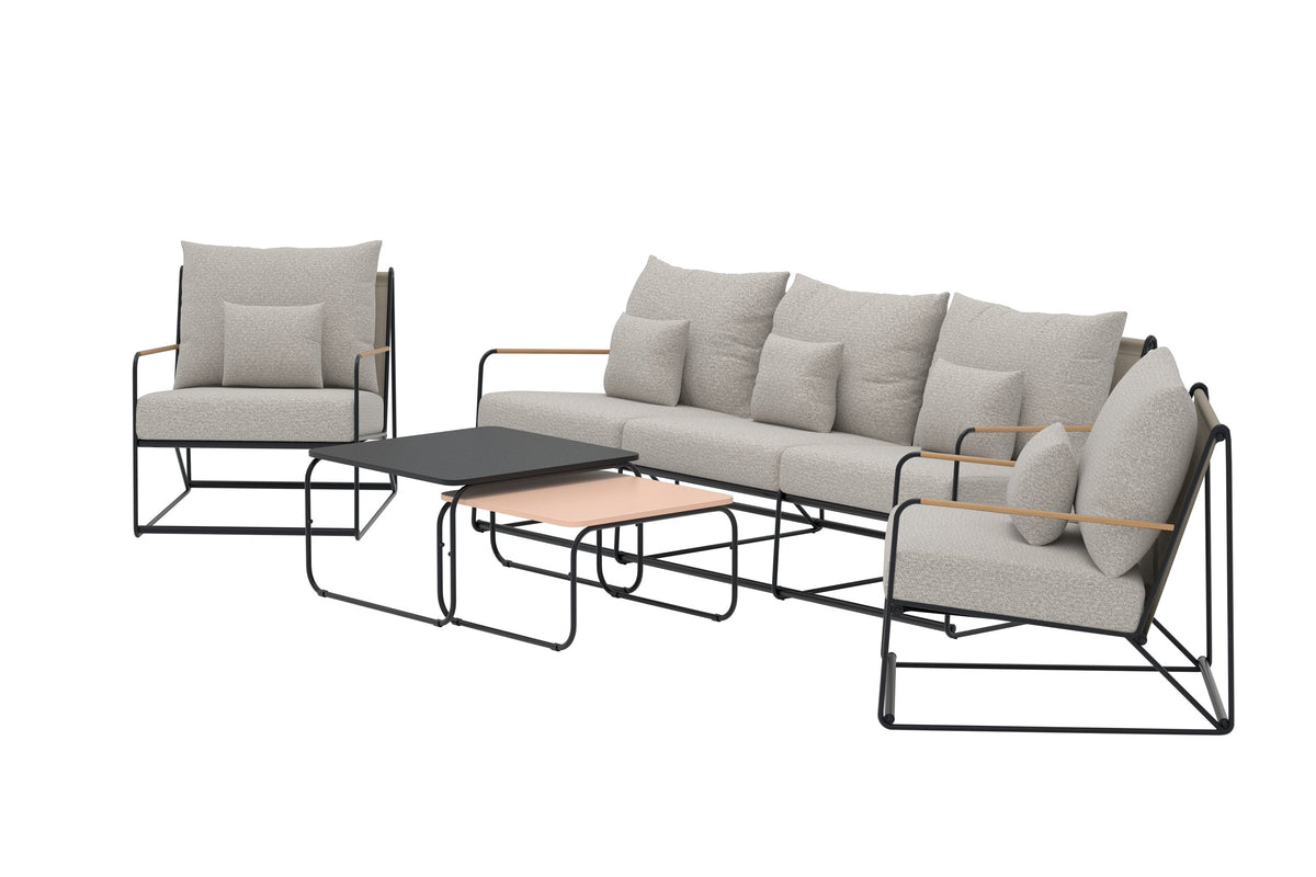 Venture Home Palazzo Lounge Set Svart Svart