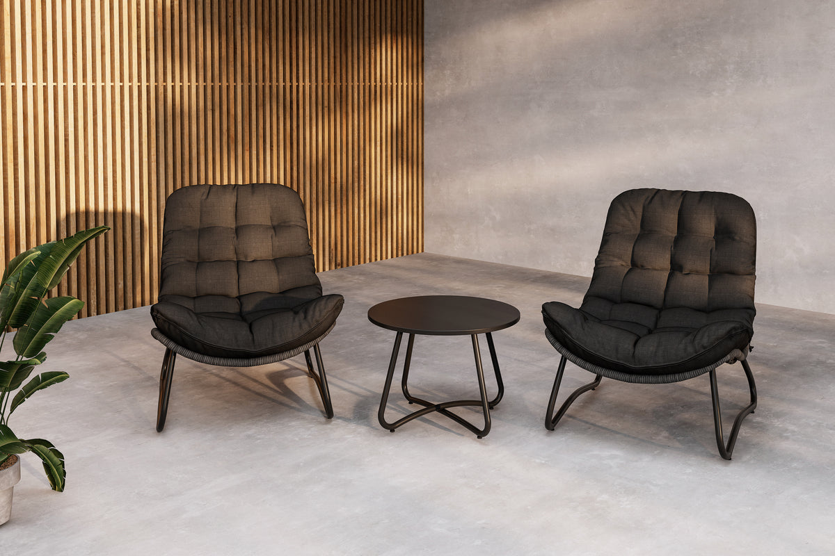 Venture Home Cala Lounge Set Antracit