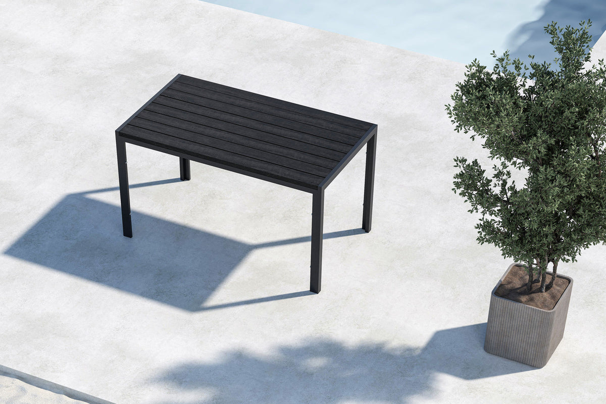 Venture Home Mirko Rektangulära Matbord 140 x 80 Svart