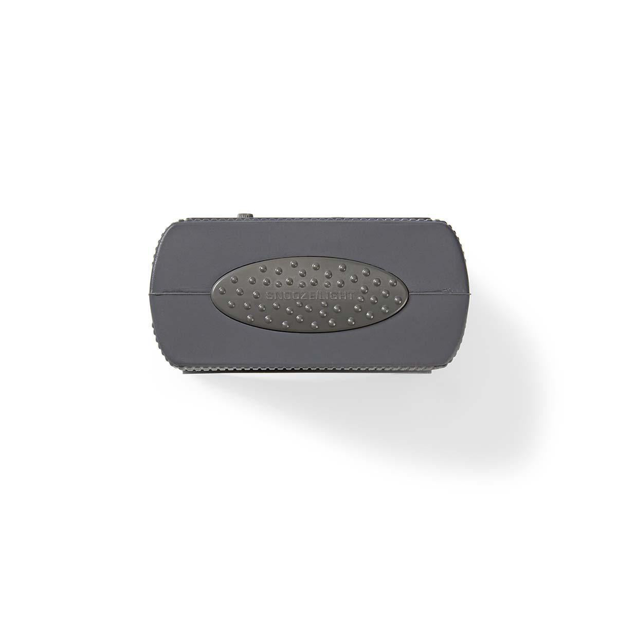 Nedis Analog skrivbords alarmklocka grå