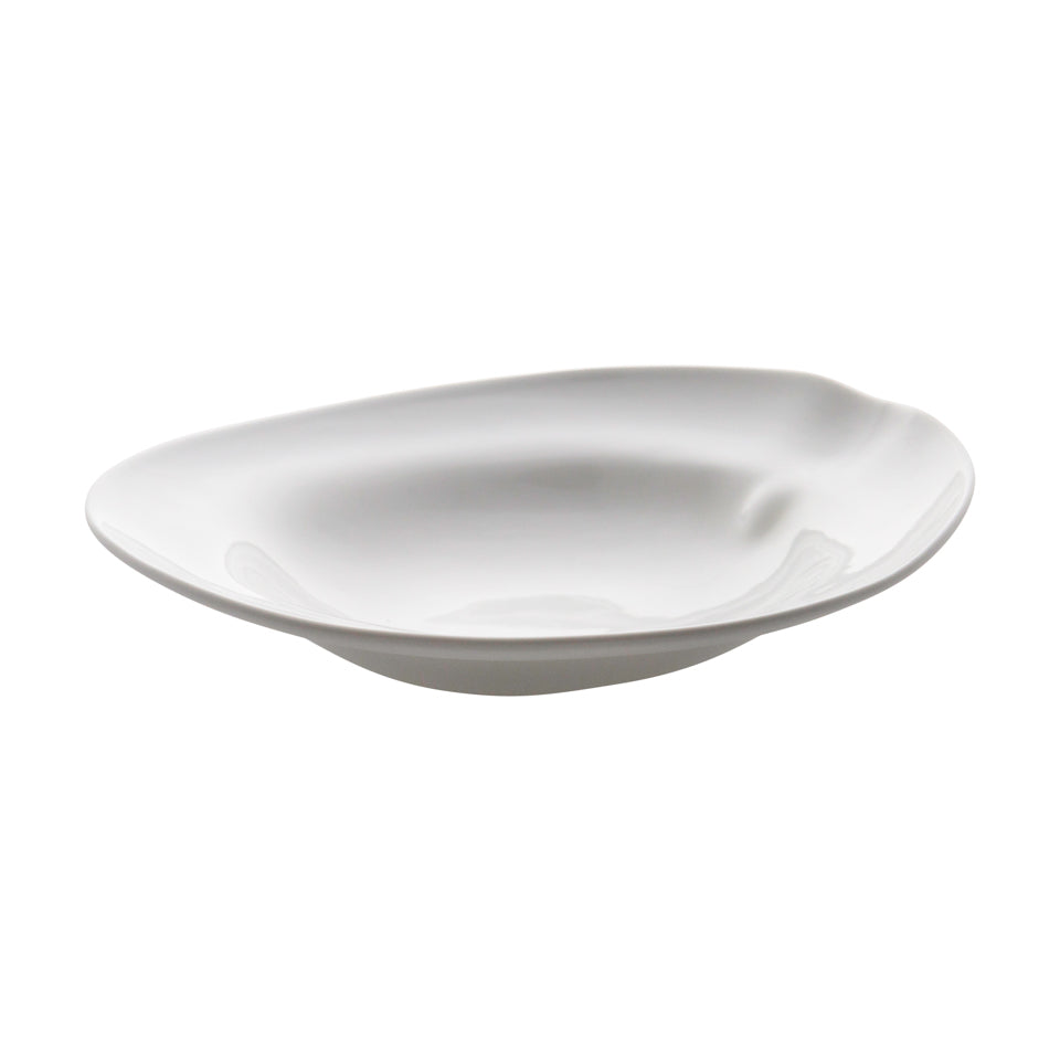 Cookplay Shell djup tallrik glaserad vit 4 pack