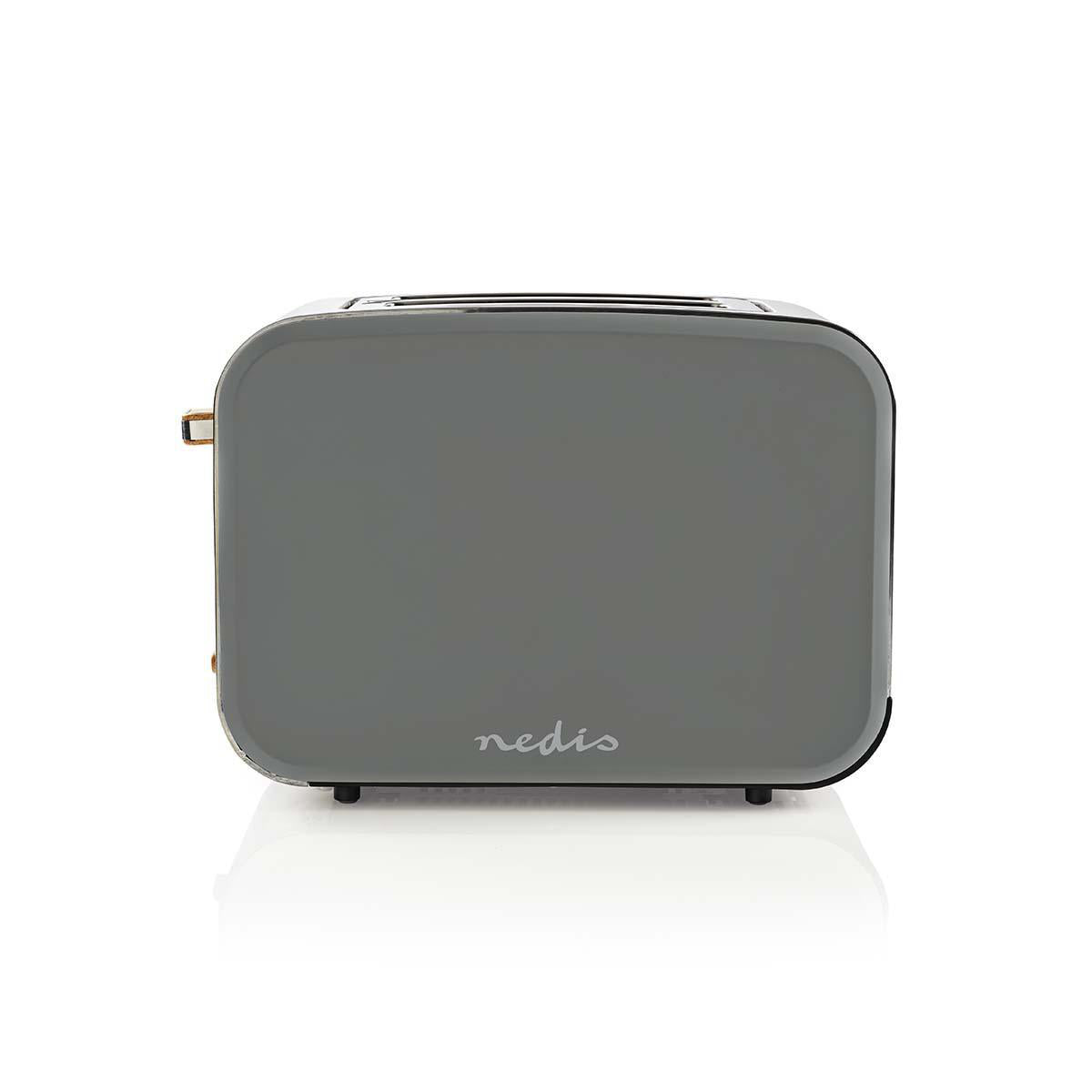 Nedis Brödrost 2 Brödskivor grå