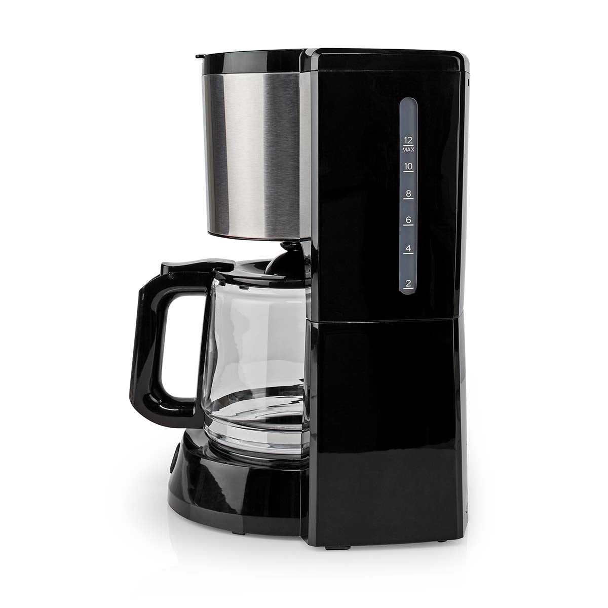 Nedis Kaffebryggare 1.5 l Silver / Svart