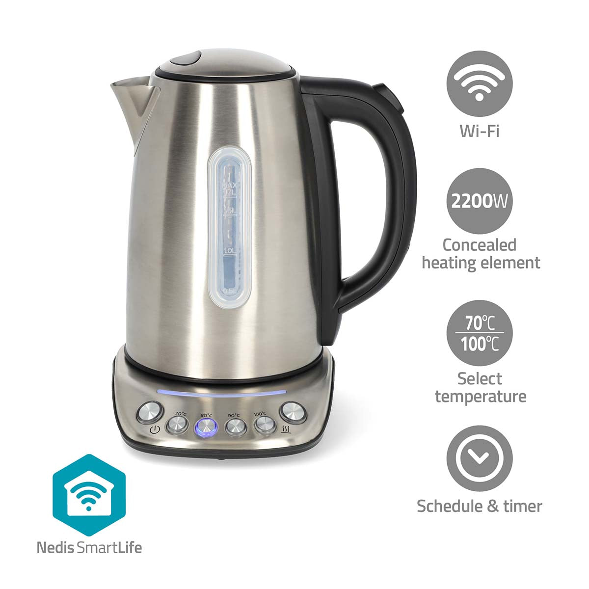 Nedis SmartLife Vattenkokare