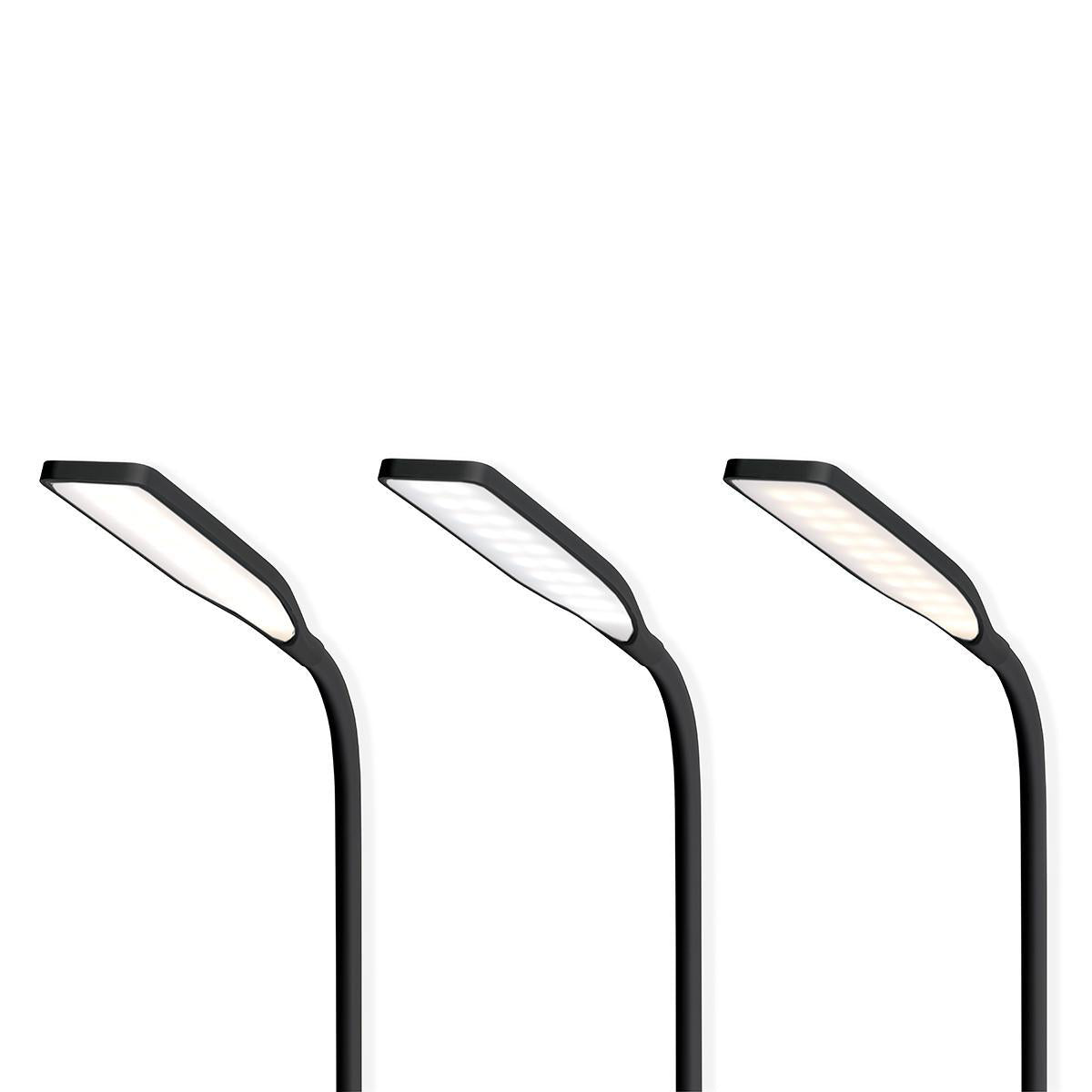 Nedis LED-lampa med trådlös laddare svart