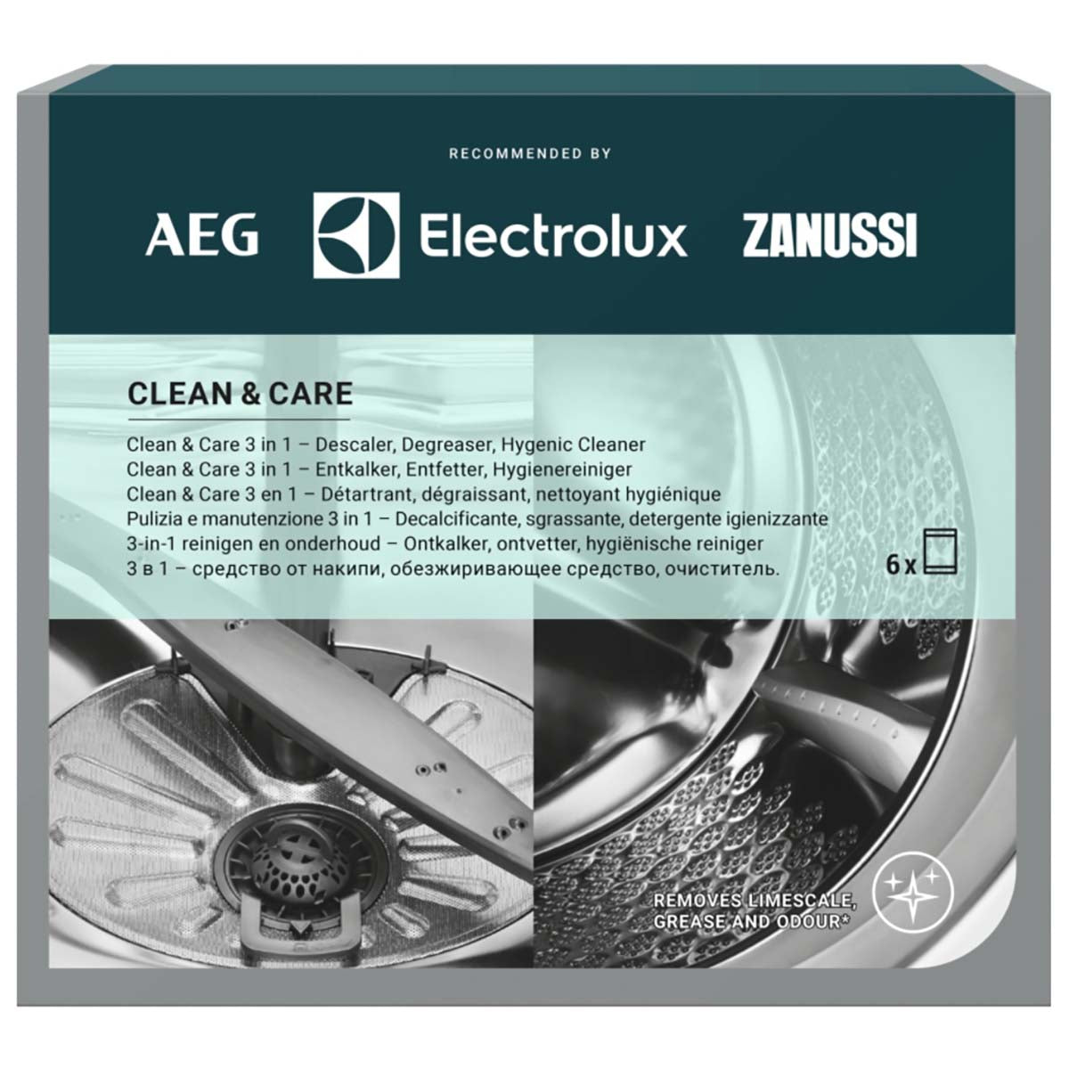 Electrolux Rengöring för tvättmaskin och diskmaskin - 6 påsar