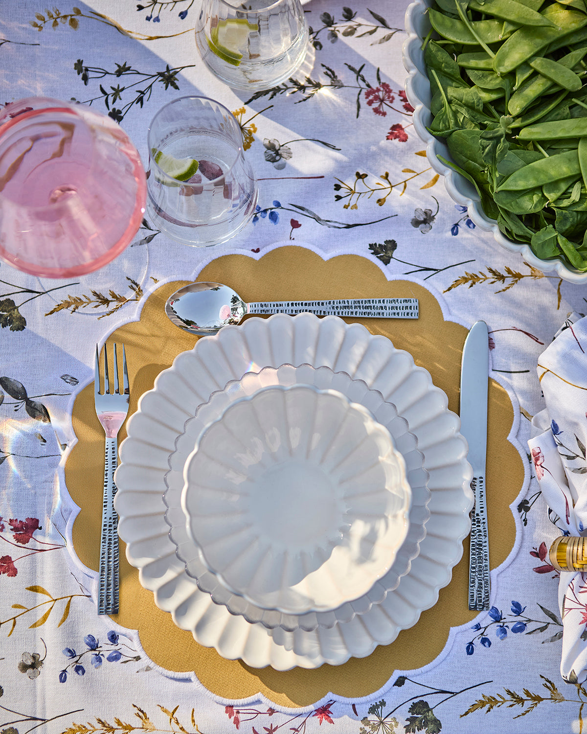 Affari Of Sweden FLORA Tallriksunderlägg, Gul 6 pack