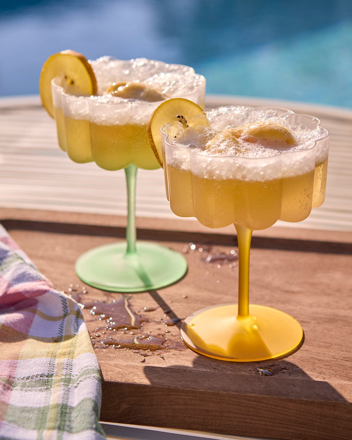 Affari Of Sweden LILLIE Cocktail/dessertglas, Gul 4 pack