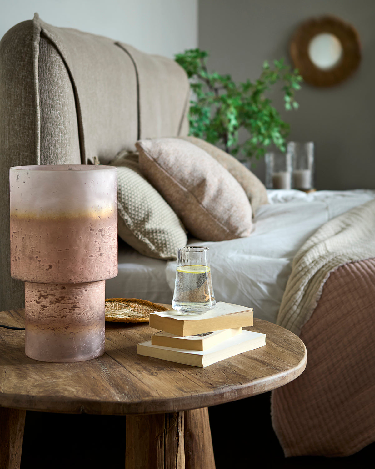 Affari Of Sweden ELDOR Bordslampa, Mörkrosa