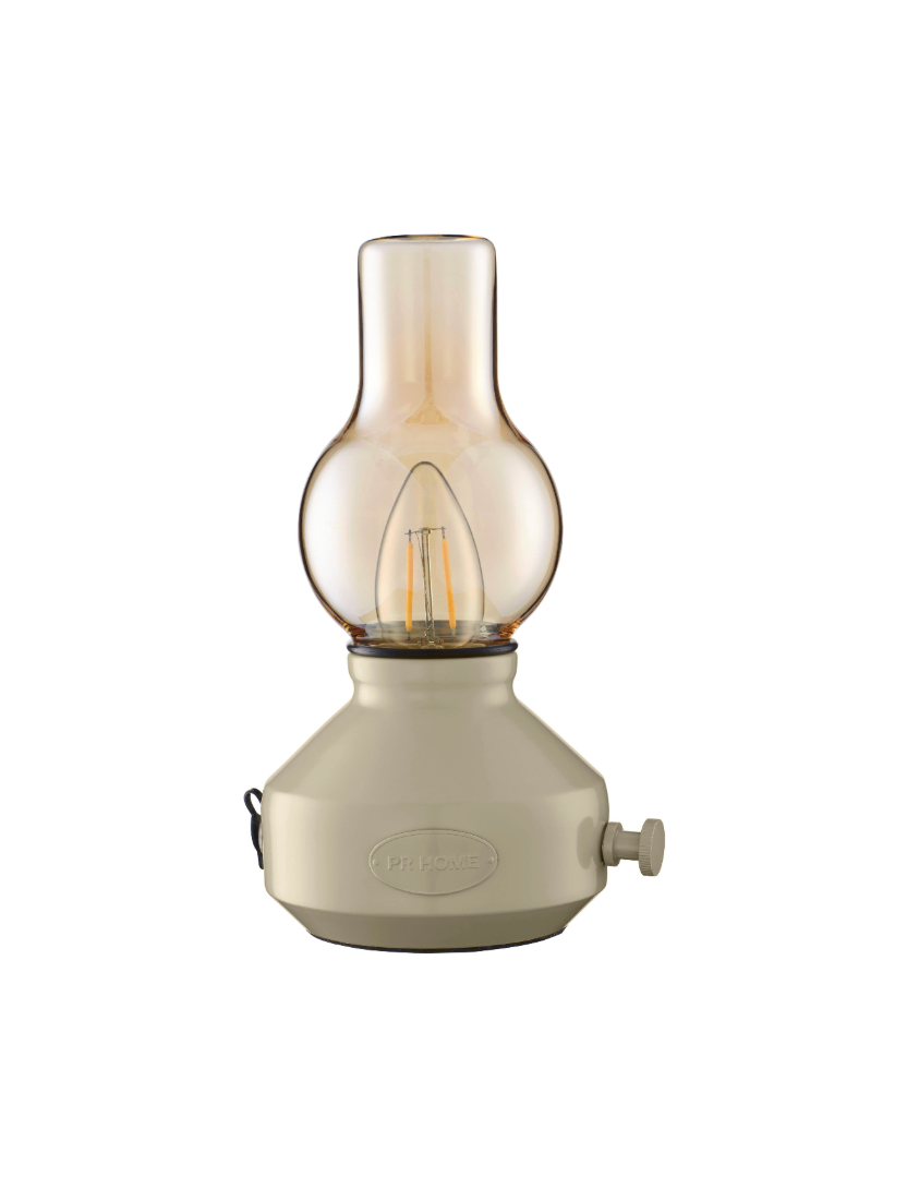 PR Home Glimt Bordslampa IP44 Laddbar sand/amber