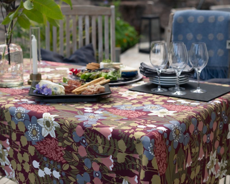 Almedahls Pricktyg, pläd, blå beige