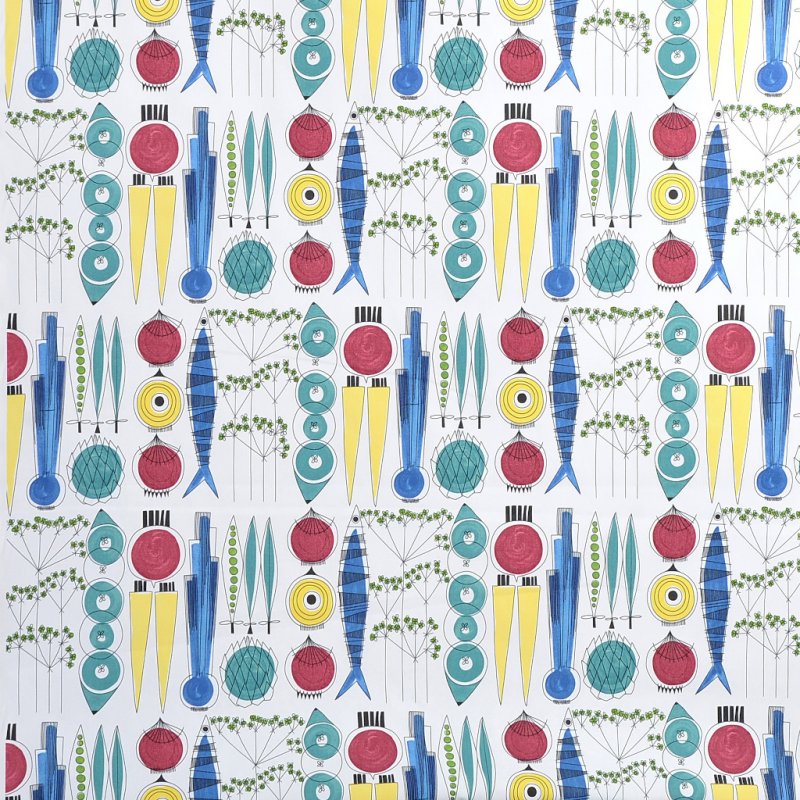 Almedahls Picknick, vaxduk, 145x220cm, multi