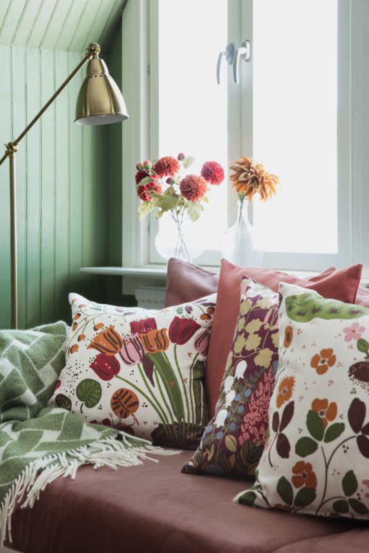 Almedahls Ailanthus, kuddfodral, multi, 47x47cm