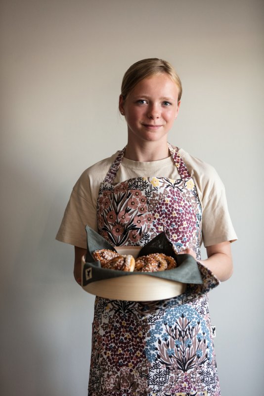 Almedahls Botanic Garden, förkläde, rosabrun